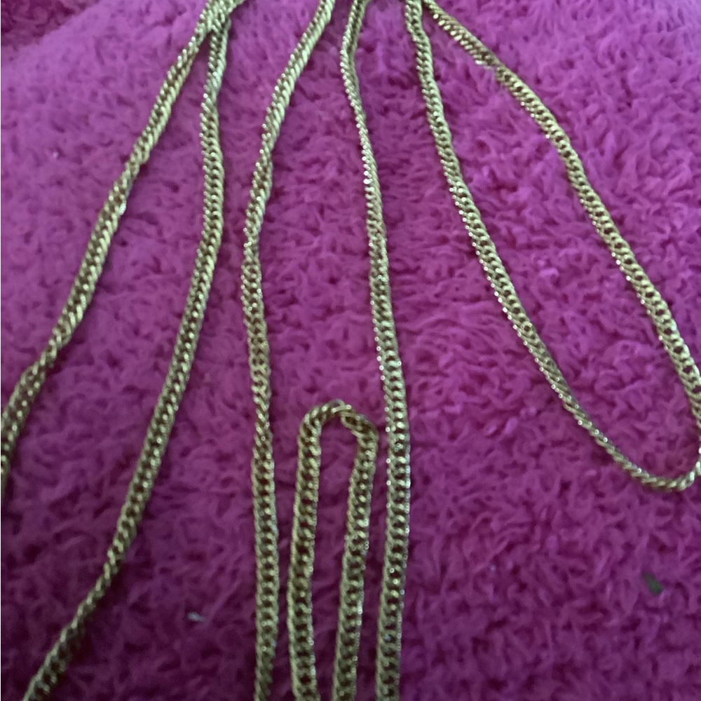 Necklace , long ,gold Colour ,
